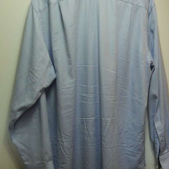 Charles Tyrwhitt Custom Light Blue Dress Shirt with Floral Trim Details - Picture 9 of 14